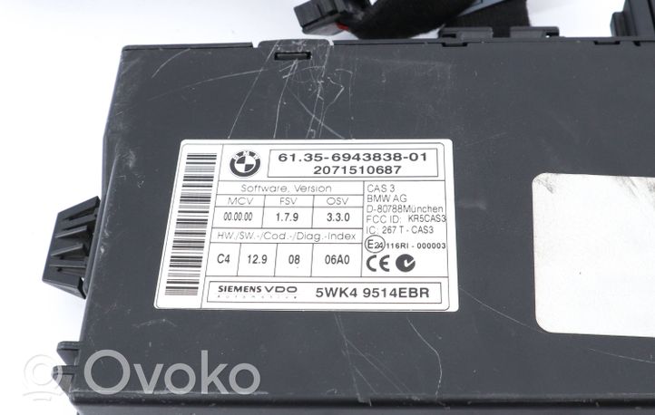 BMW 5 E60 E61 Komputer / Sterownik ECU i komplet kluczy 7809944