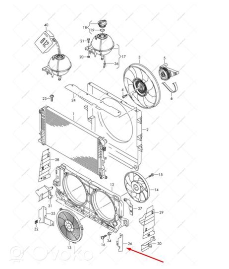 Volkswagen Crafter Część rury dolotu powietrza 2E0121284B