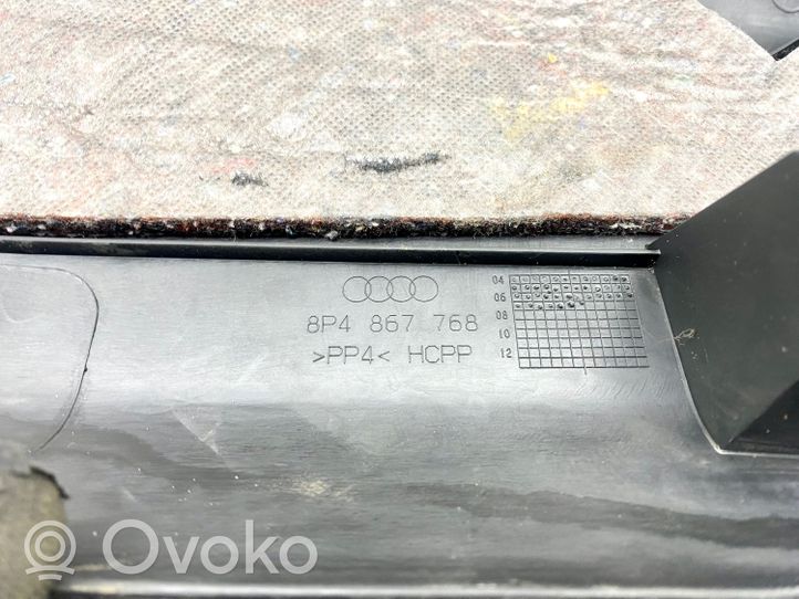 Audi A3 S3 A3 Sportback 8P Šoninė apdaila prie galinės sėdynės (apačia) 8P4867768