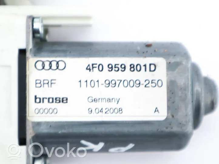 Audi A6 Allroad C6 Moteur de lève-vitre de porte avant 4F0959801D