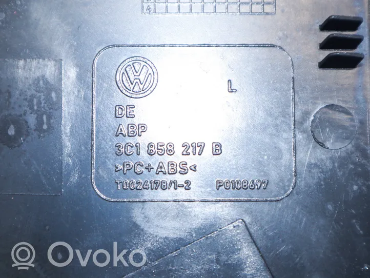 Volkswagen PASSAT CC Kojelaudan sivupäätyverhoilu 3C1858217B