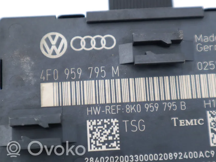 Audi A6 S6 C6 4F Unité de commande module de porte 4F0959795M