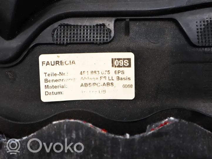 Audi A6 S6 C6 4F Paneļa dekoratīvās apdares vairogs (apakšējais) 4F1863075