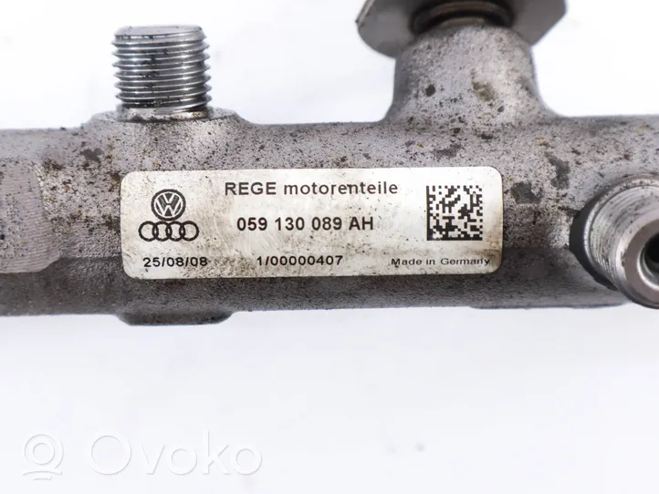 Audi A6 S6 C6 4F Kraftstoffverteiler Einspritzleiste Verteilerrohr 059130089AH