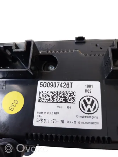 Volkswagen PASSAT B8 Ilmastoinnin ohjainlaite 5G0907426T