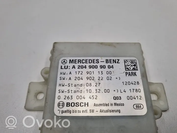 Mercedes-Benz C W204 Unité de commande, module PDC aide au stationnement A2049009004