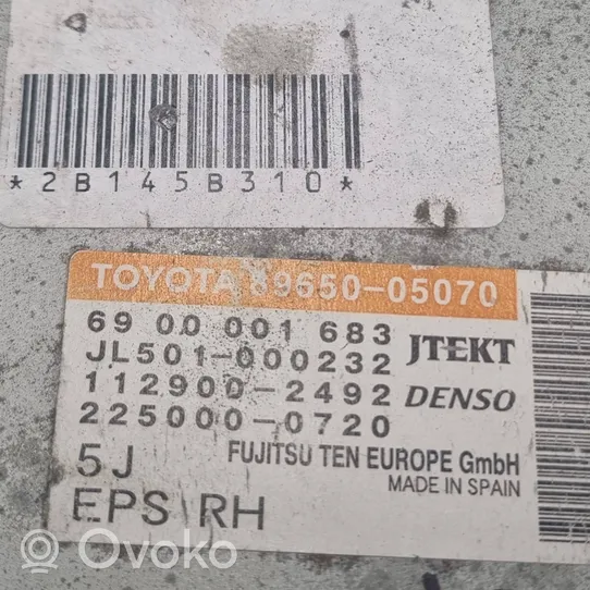 Toyota Avensis T270 Vairo stiprintuvo valdymo blokas 8965005070