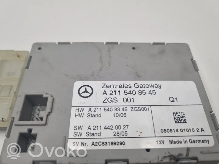 Mercedes-Benz E W211 Moduł sterowania Gateway A2115408545