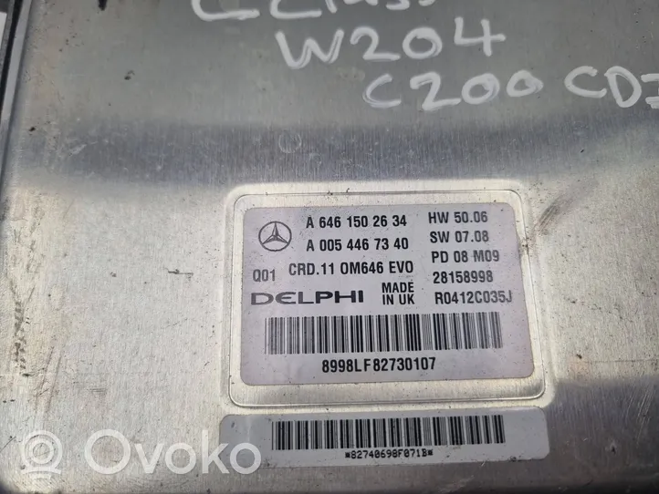 Mercedes-Benz C W204 Variklio valdymo blokas A6461502634