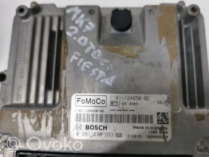 Ford Fiesta Komputer / Sterownik ECU i komplet kluczy 0281030283