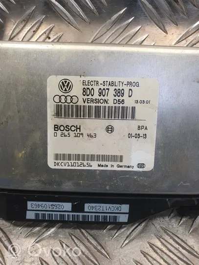 Audi A6 S6 C5 4B Capteur de vitesse de lacet d'accélération ESP 8D0907389D