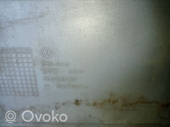 Volkswagen Phaeton Éclairage de plaque d'immatriculation 3D5807847