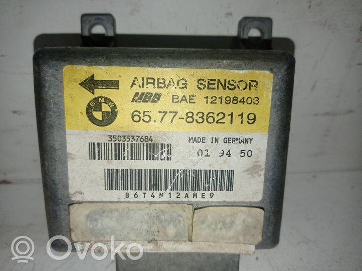 BMW 3 E36 Module de contrôle airbag 65778362119