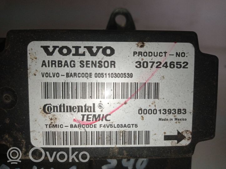 Volvo V50 Centralina/modulo airbag 30724652