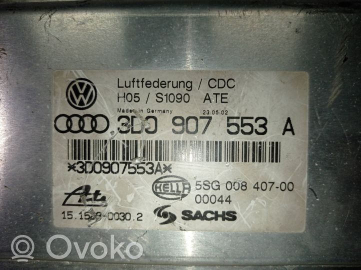 Volkswagen Phaeton Sterownik / Moduł zawieszenia pneumatycznego 3D0907553A