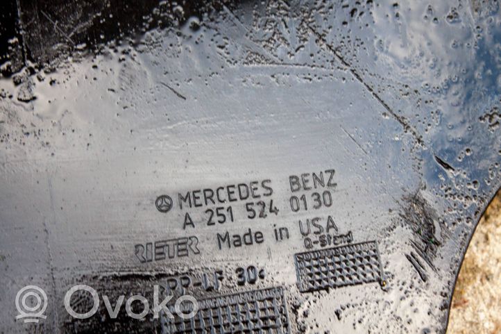 Mercedes-Benz R W251 Protezione anti spruzzi/sottoscocca del motore A2515240130