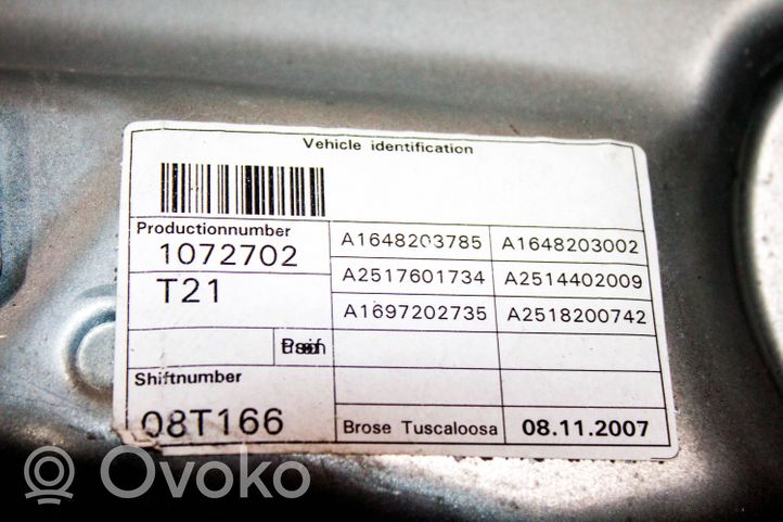 Mercedes-Benz R W251 Priekinio el. lango pakėlimo mechanizmo komplektas A2517601734