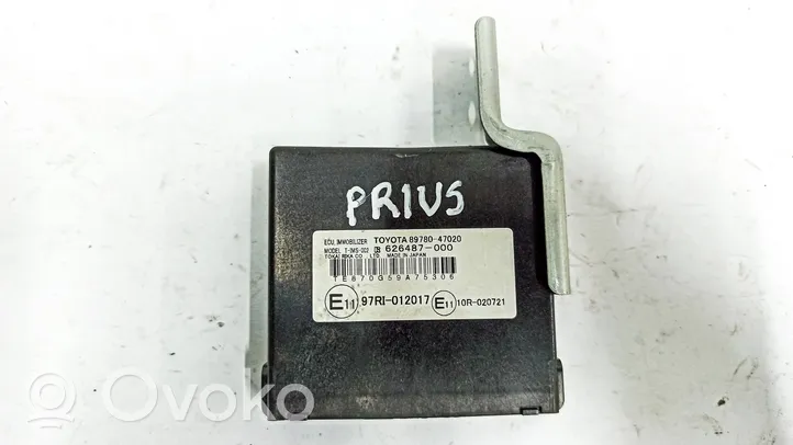 Toyota Prius (XW20) Centralina/modulo immobilizzatore 8978047020