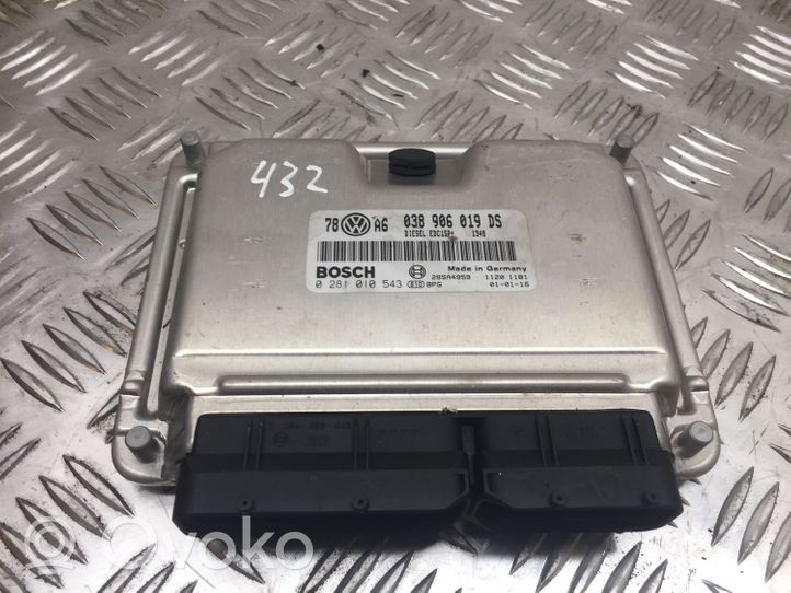 Volkswagen PASSAT B5.5 Calculateur moteur ECU 038906019DS