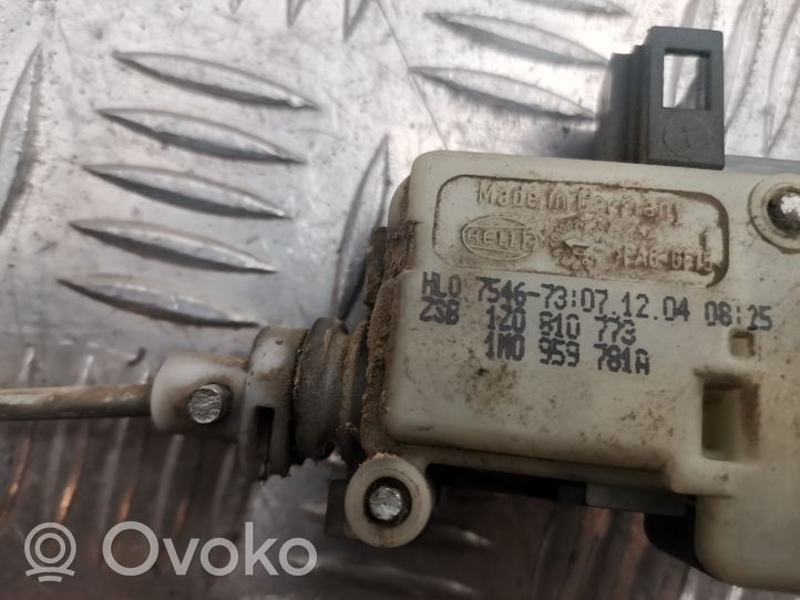 Skoda Octavia Mk2 (1Z) Verrouillage du bouchon du réservoir de carburant 1Z0810773
