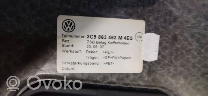 Volkswagen PASSAT B7 Tappeto di rivestimento del fondo del bagagliaio/baule 3C9863463M