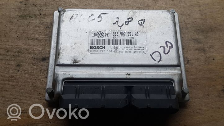 Audi A6 S6 C5 4B Calculateur moteur ECU 3B0907551AE