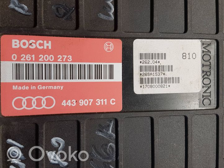 Audi 80 90 S2 B4 Variklio valdymo blokas 443907311C