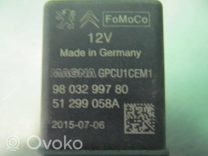 Citroen C4 II Przekaźnik / Modul układu ogrzewania wstępnego 9803299780