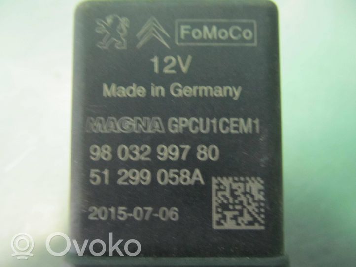 Citroen C4 II Przekaźnik / Modul układu ogrzewania wstępnego 9803299780