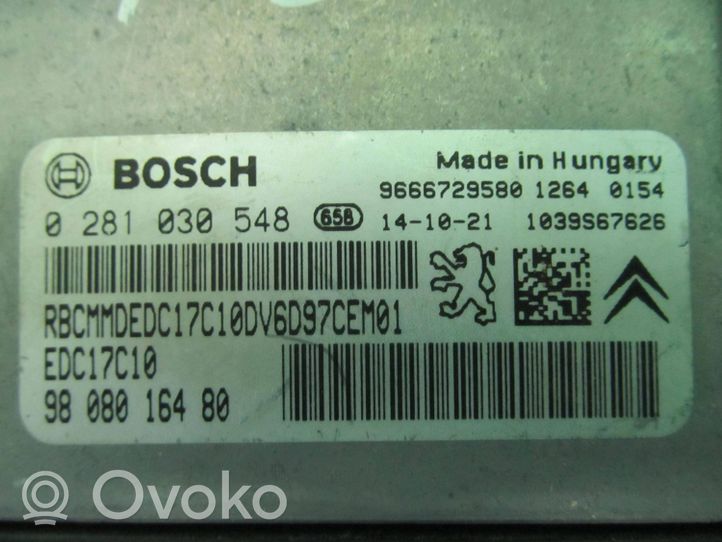 Peugeot 2008 I Dzinēja vadības bloks 9666729580