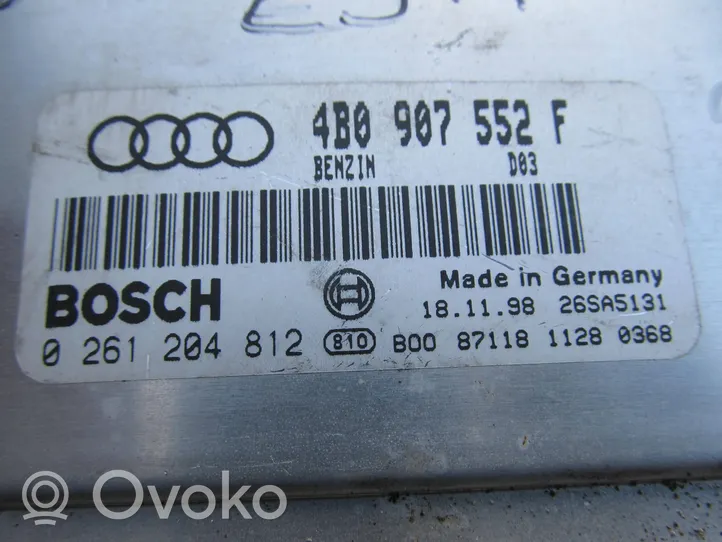 Audi A6 S6 C5 4B Moottorin ohjainlaite/moduuli 4B0907552F