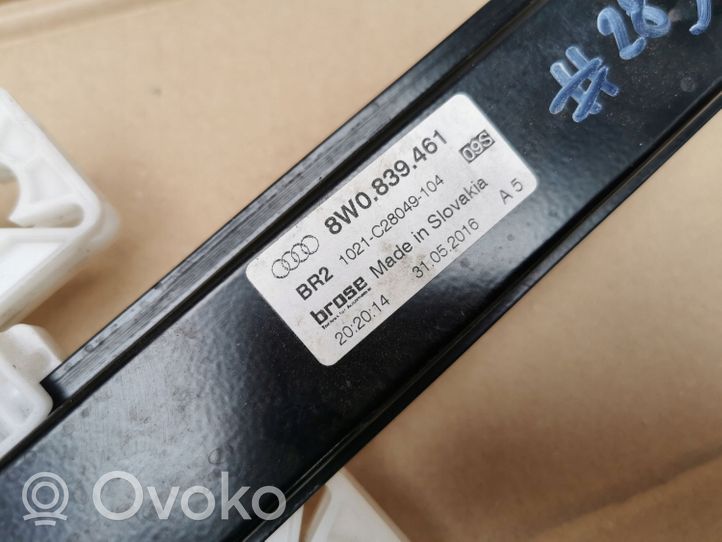 Audi A4 S4 B9 Elektryczny podnośnik szyby drzwi tylnych 8W0839461