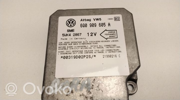 Volkswagen Bora Turvatyynyn ohjainlaite/moduuli 6Q0909605A