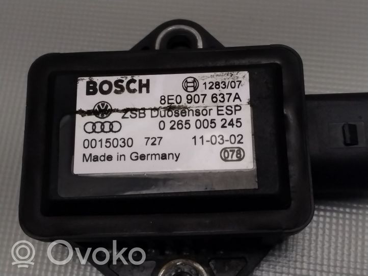 Audi A4 S4 B5 8D Sensore di imbardata accelerazione ESP 8E0907637A