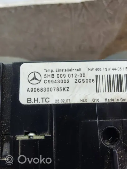 Mercedes-Benz Sprinter W906 Ilmastointi-lämmityslaitteen ohjausjärjestelmä A9068300785KZ