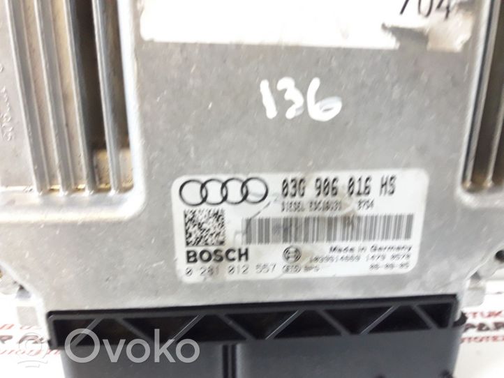 Audi A6 S6 C6 4F Moottorinohjausyksikön sarja ja lukkosarja 03G906016HS