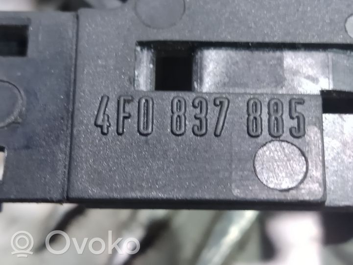 Audi A6 S6 C6 4F Support extérieur, poignée de porte arrière 4F0837885