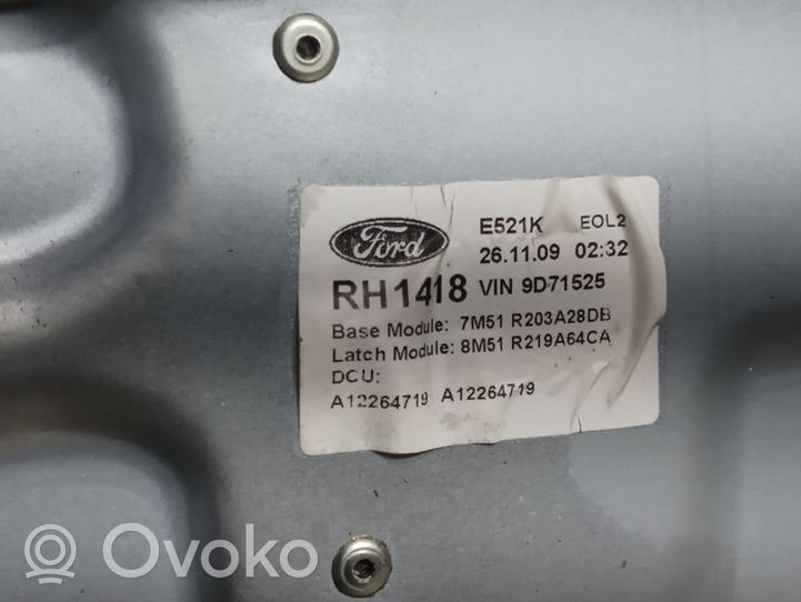 Ford Kuga I Mecanismo para subir la puerta delantera sin motor 7M51R203A28DB