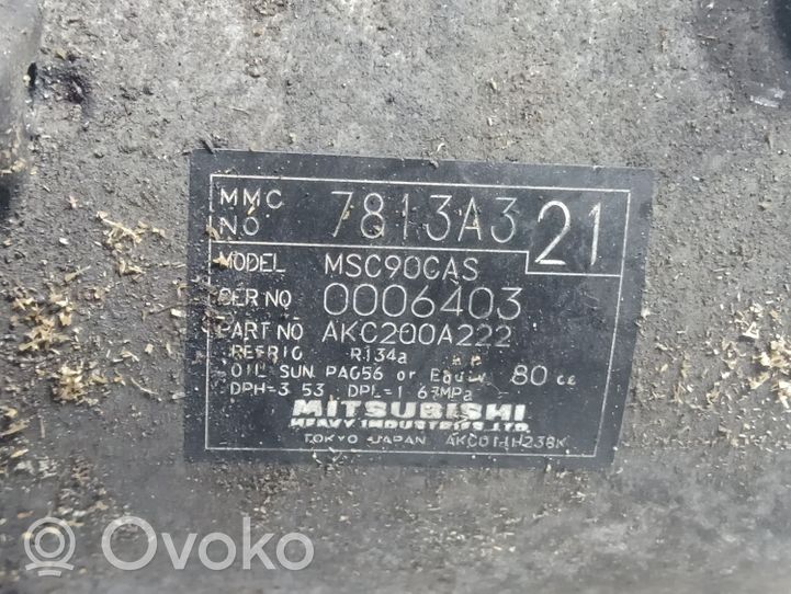 Mitsubishi Lancer VIII Compressore aria condizionata (A/C) (pompa) 7813A321