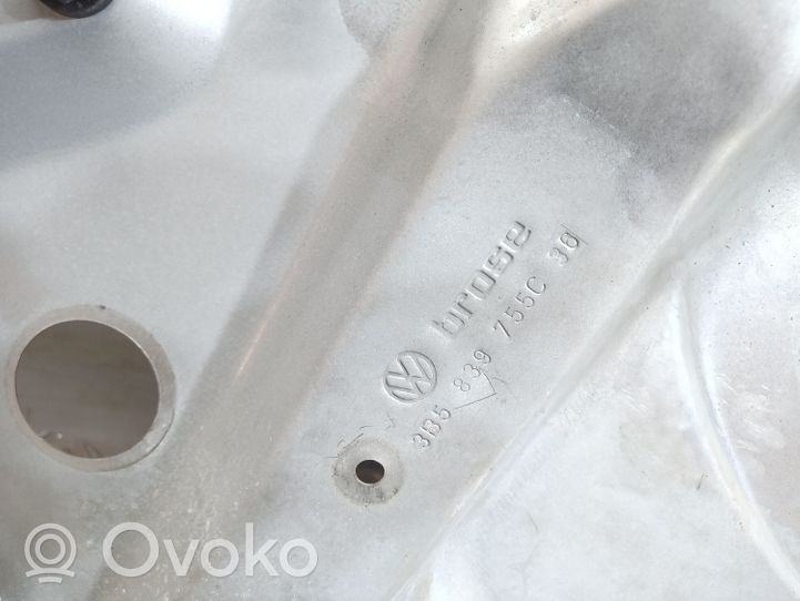 Volkswagen PASSAT B5.5 Mechanizm podnoszenia szyby tylnej bez silnika 3B5839755C