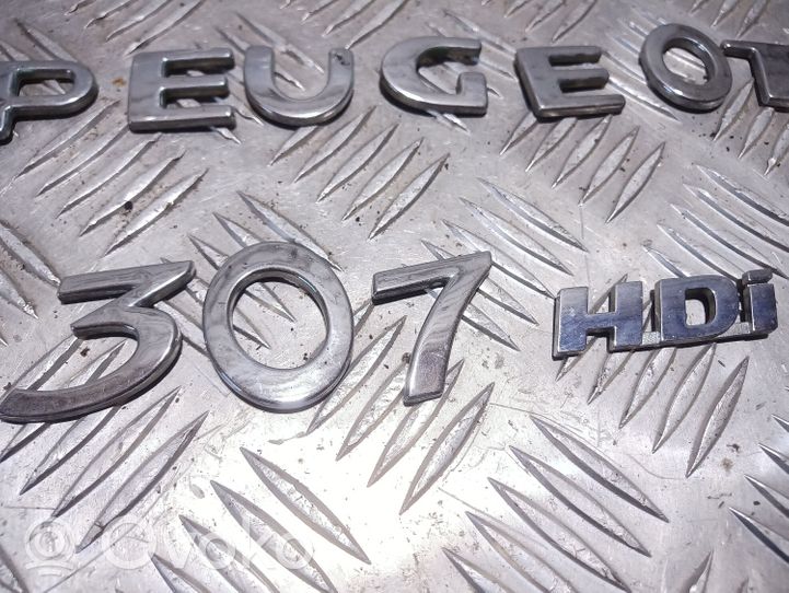 Peugeot 307 Logo, emblème de fabricant 