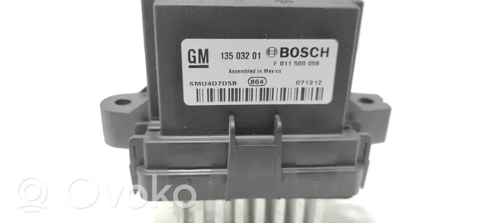 Opel Insignia A Heater blower motor/fan resistor 13503201