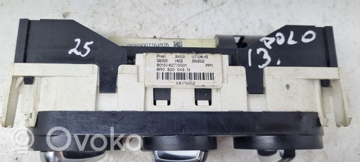 Volkswagen Polo V 6R Climate control unit 6R0820045N