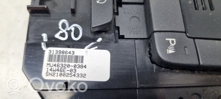 Volvo V40 Cross country Climate control unit 31398643