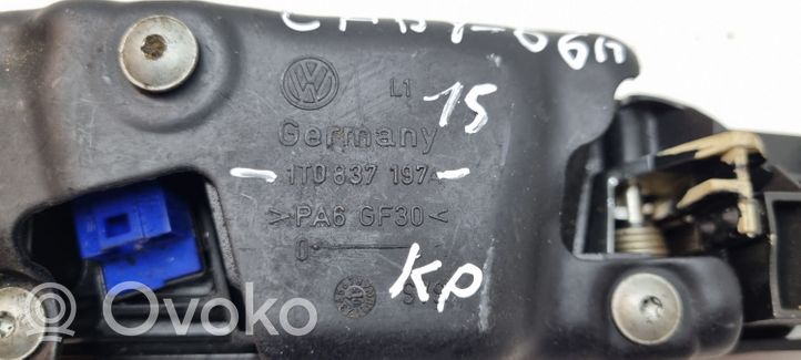 Volkswagen Caddy Poignée inférieure de porte avant 1T0837197