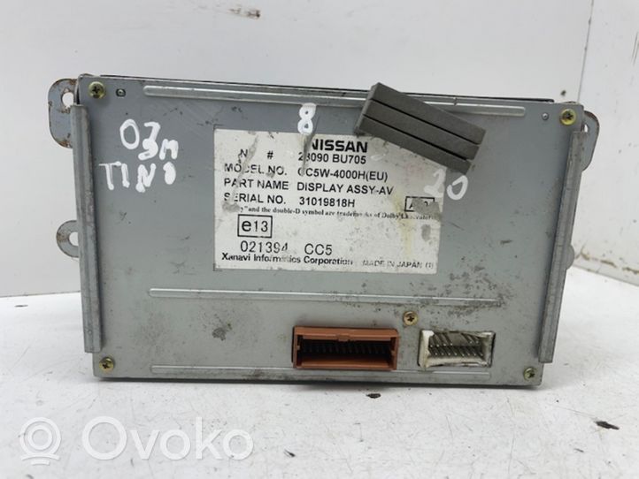 Nissan Almera Tino Monitori/näyttö/pieni näyttö 28090BU705