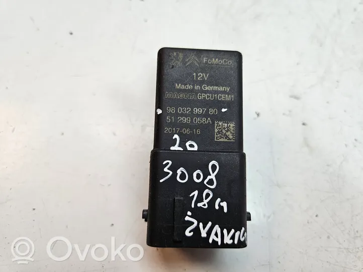 Peugeot 3008 II Przekaźnik / Modul układu ogrzewania wstępnego 9803299780