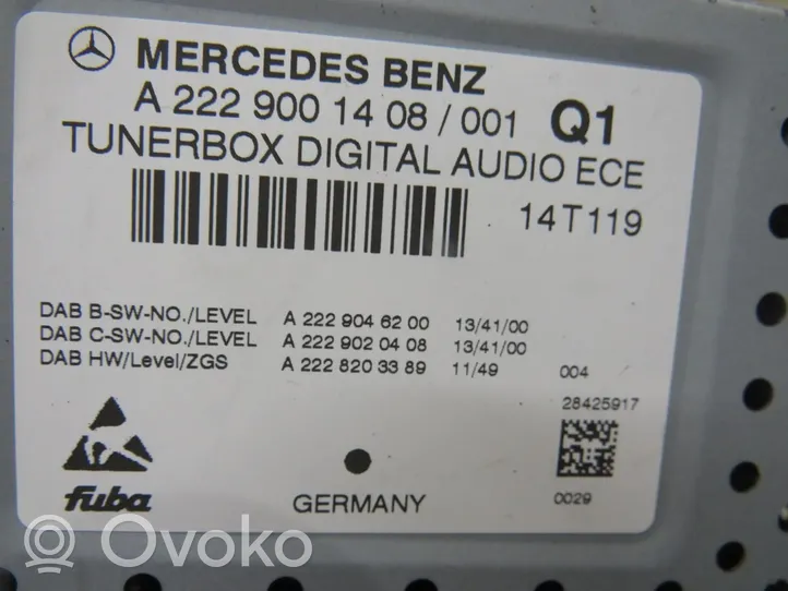 Mercedes-Benz C AMG W205 Kit système audio A2229001408