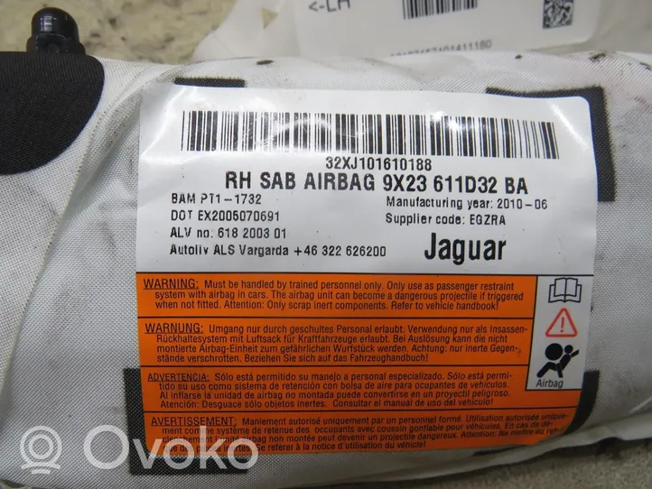 Jaguar XJ X351 Airbag sedile 9X23-611D32-BA