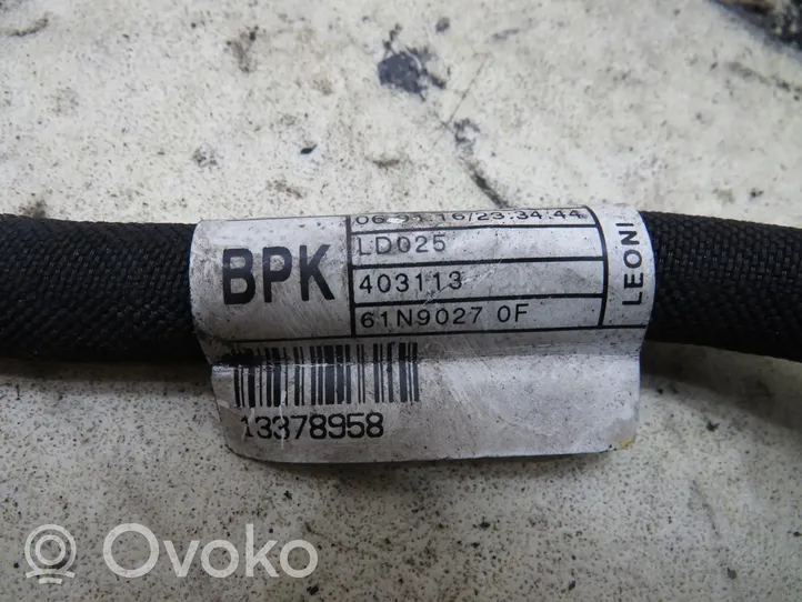 Opel Zafira C Negative earth cable (battery) 13378958